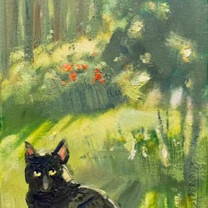 Gleznas ar melniem kaķiem